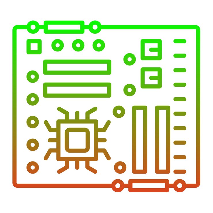 Vector motherboard icon