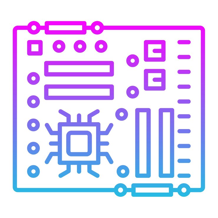 Vector motherboard icon