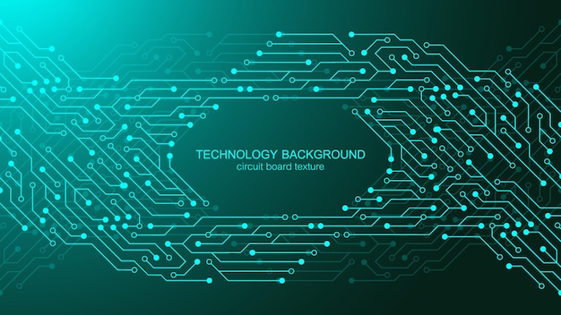 Motherboard vector background with circuit board electronic elements Electronic texture for computer technology engineering concept Motherboard computer generated abstract illustration