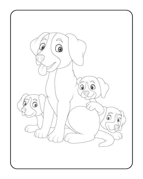 Mothers Day Animal Coloring Pages for Kids