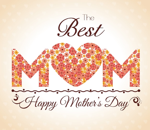 Mothers day design, vector illustration.