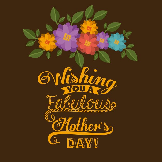 Vector mothers day design