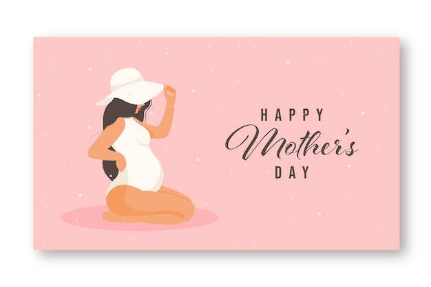 Шаблон поздравительной открытки ко дню матери