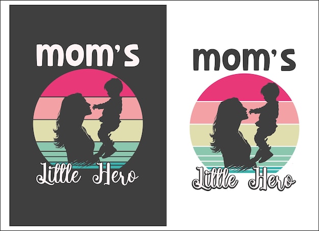 Vettore giorno delle madri mamma e figlio design vettore mamma t-shirt mamma