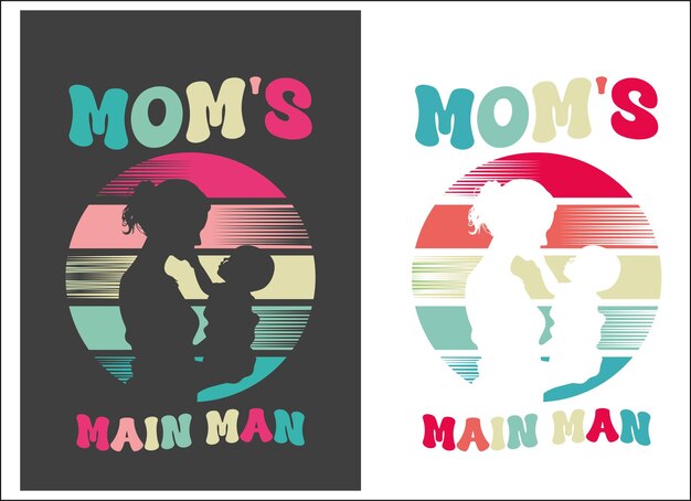 Vettore giorno delle madri mamma e figlio design vettore mamma t-shirt mamma