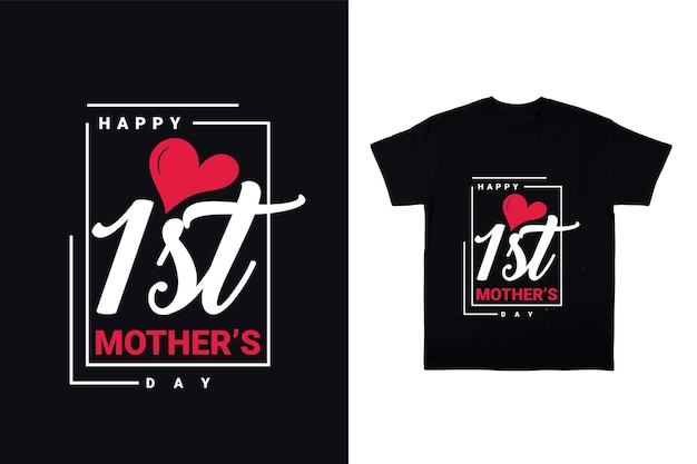 La festa della mamma cita il design tipografico della maglietta