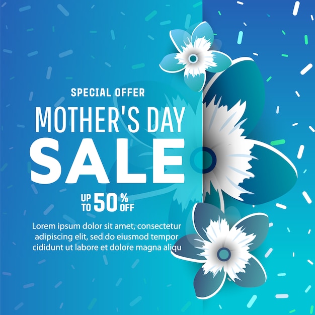 Mothers Day sale banners.