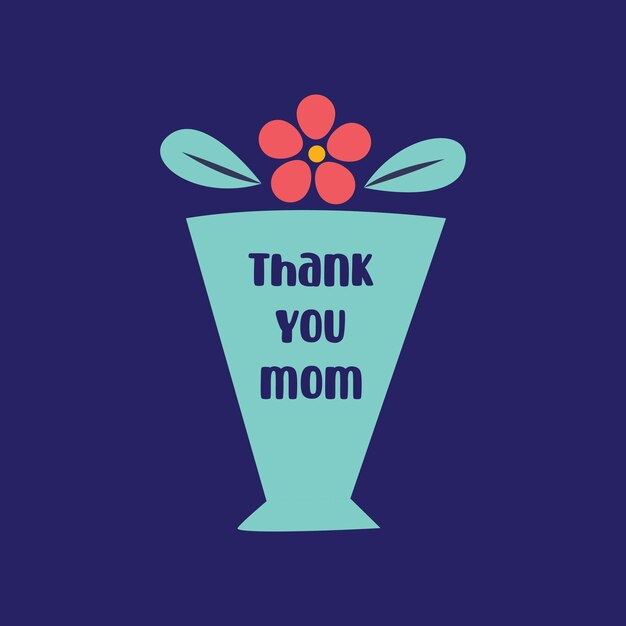 Mothers Day Sticker and Poster Design