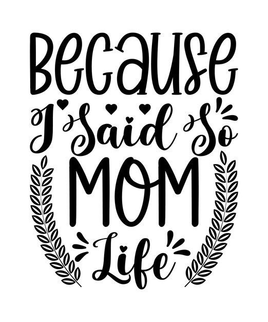 Vector mothers day svg design