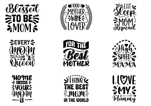 Mothers Day SVG Designs Bundle