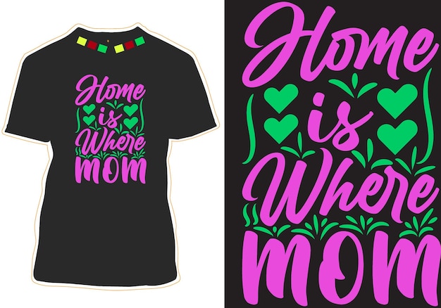 Mothers day t shirt design vector