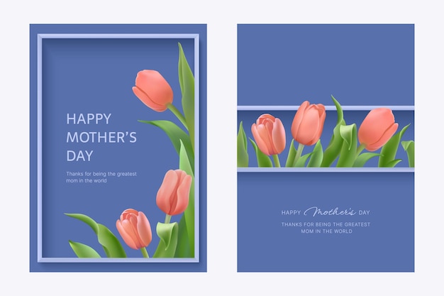 Mothers day template set