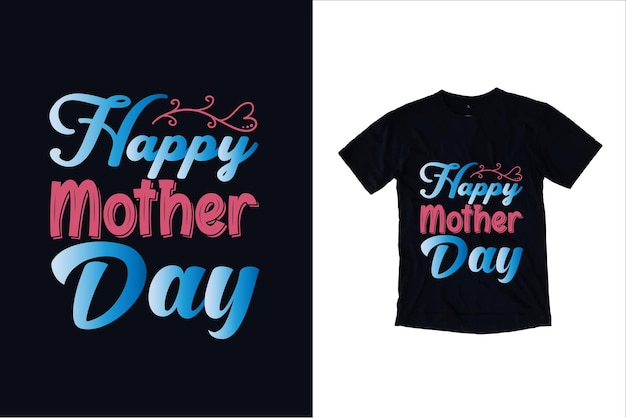 母の日tシャツのデザインとタイポグラフィのデザイン
