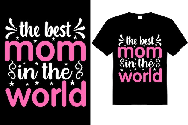 Векторный файл дизайна футболки ко Дню матери