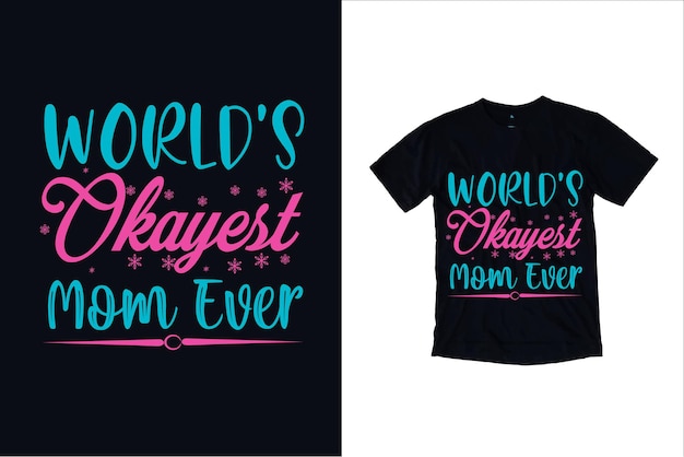 Design delle magliette per la festa della mamma e design tipografico