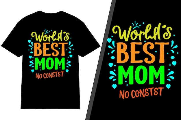 Mothers day typography t shirt design with vector