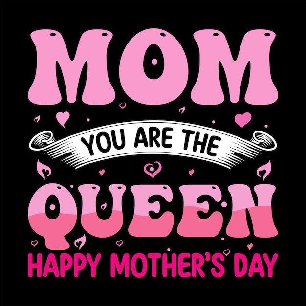 mothers day typography tshart design
