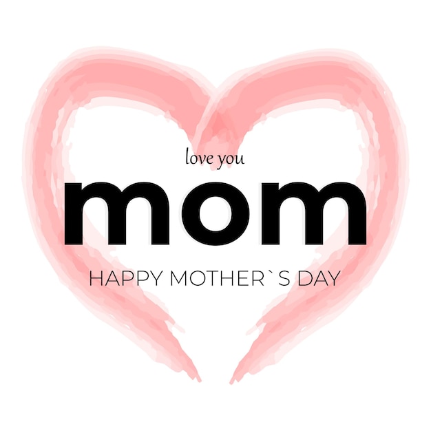 Mothers day vector illustration Greeting card