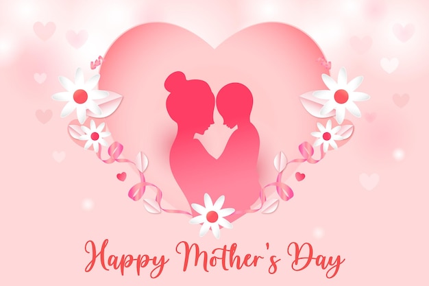 Mothers Day vector poster design