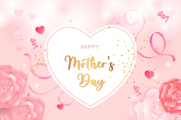 Mothers Day vector poster design