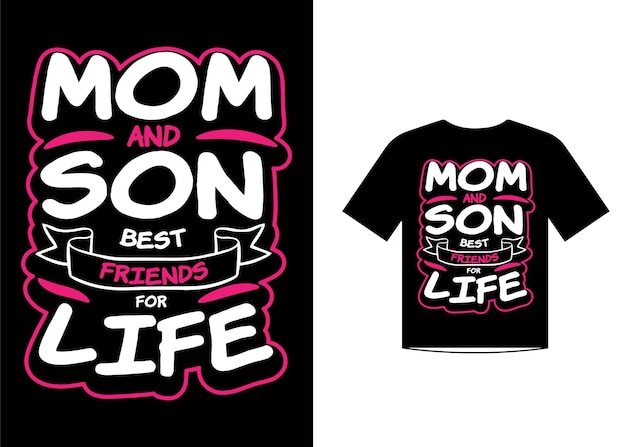 ベクトル 母の日と母の愛好家のための引用符tシャツテンプレートデザインベクトルが大好きです