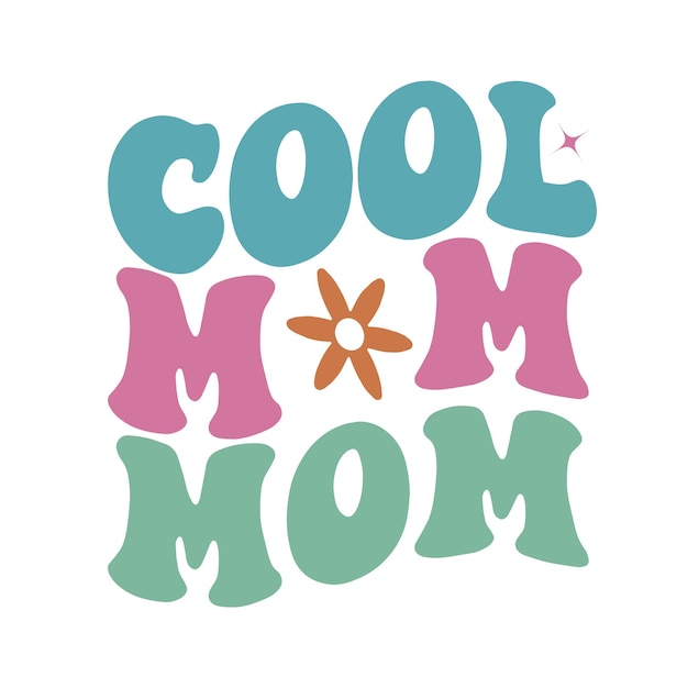 Vector mothers retro design svg cut files