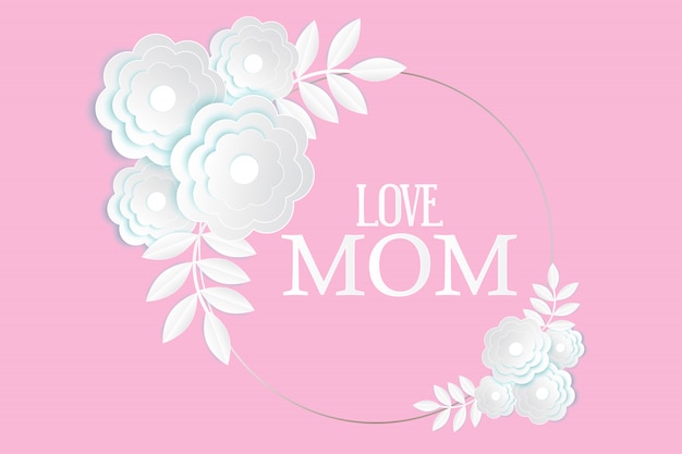 Vector mothers's day greeting card