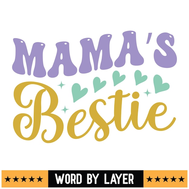 Vettore madri disegno vettoriale mamma tipografia lettering citazioni mamma orgogliosa t shirt design t shirt text design