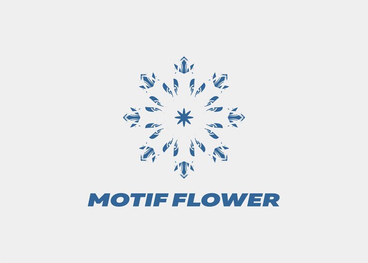 Vector motif flower art simple mandala