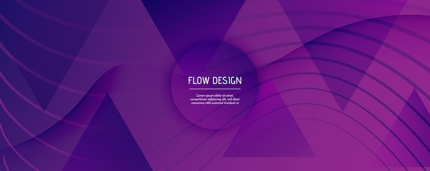 Motion background with wave lines landing page template