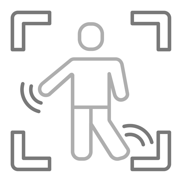 Vector motion capture icon