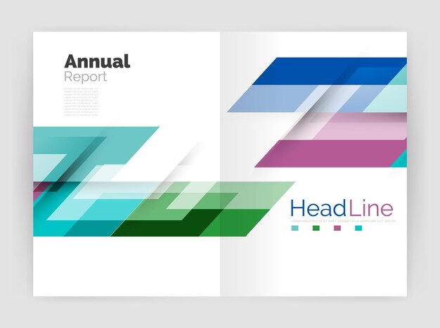 Motion concept Business annual report cover templates