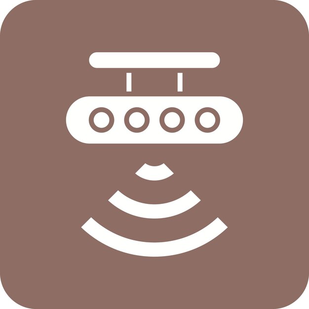 モーションセンサーアイコンのベクトル画像はスマートホームに使用できます