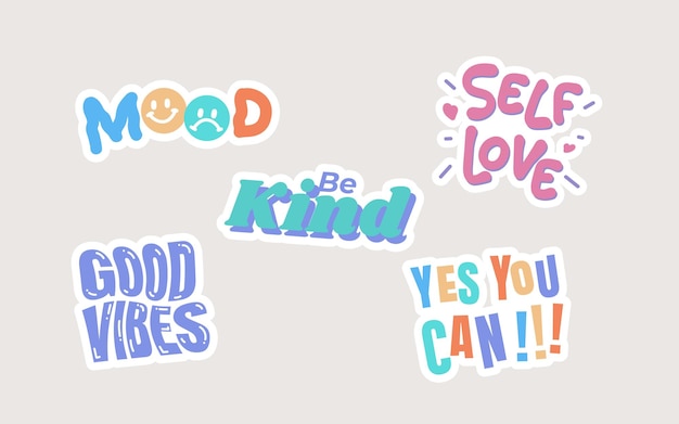 Motivate sticker set design