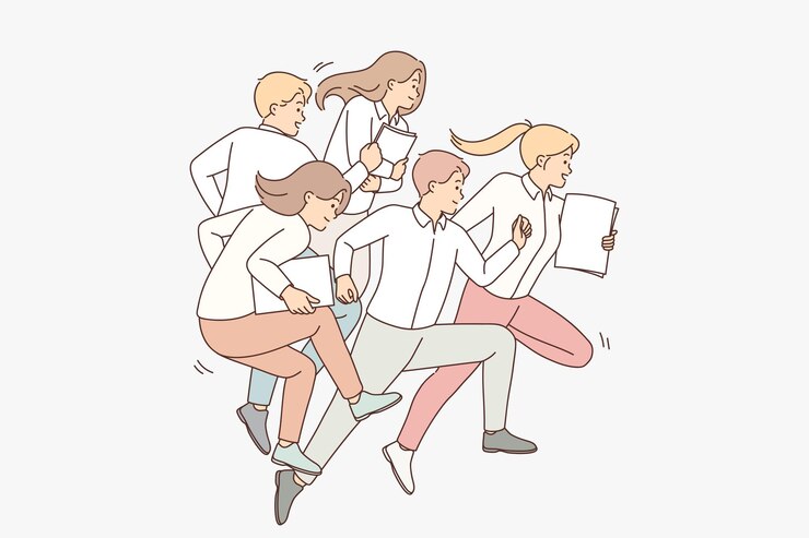 공유된 목표를 향해 달리는 동기 부여된 사업가