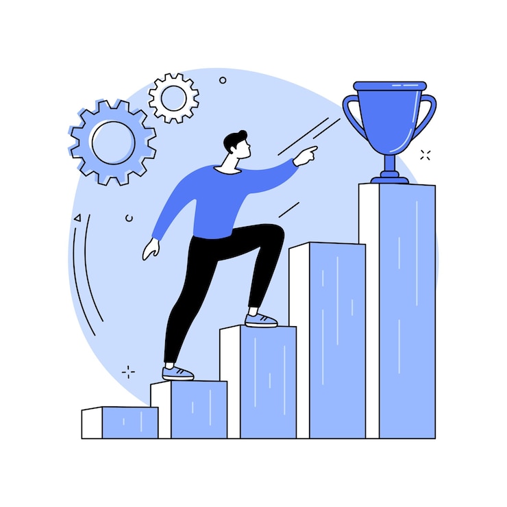 Vector motivatie abstract begrip vectorillustratie