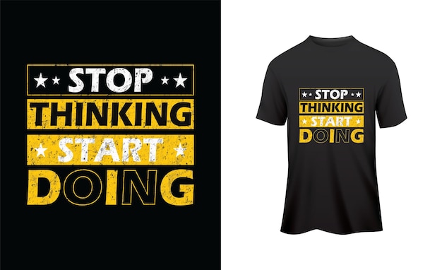 Vector motivatie t-shirt ontwerp