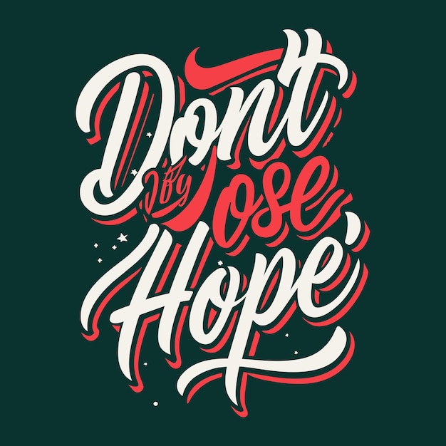 Motivatie typografie t-shirt