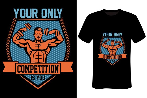 Motivazione-fitness-t-shirt design