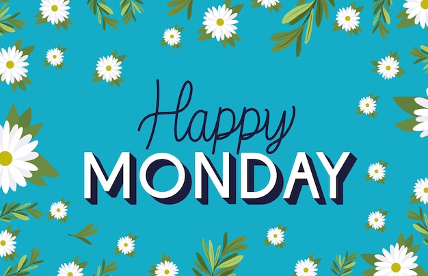 motivational drawn of happy monday