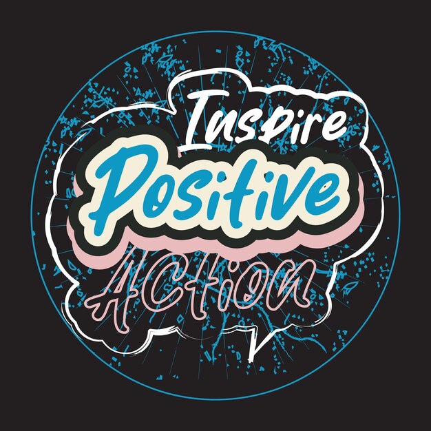 motivational and inspirational quotes lettering text effect typography dark t shirt design