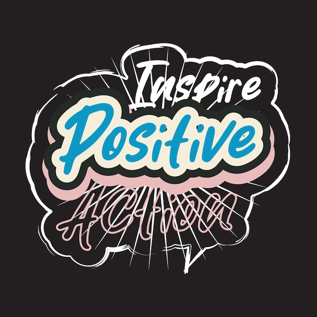 motivational and inspirational quotes lettering text effect typography dark t shirt design