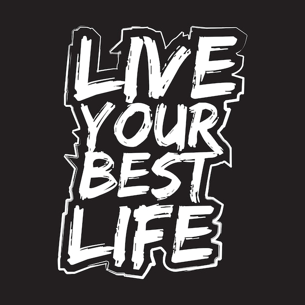 Motivational and inspirational quotes lettering text effect typography dark t shirt design