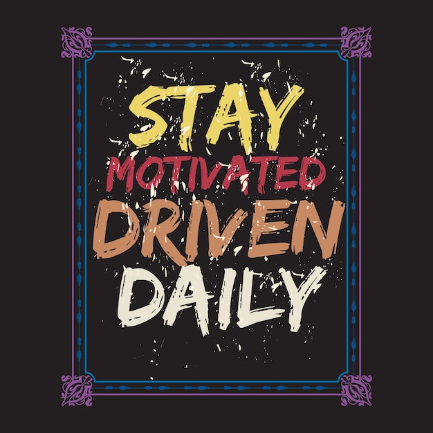 Motivational and inspirational quotes lettering text effect typography dark t shirt design