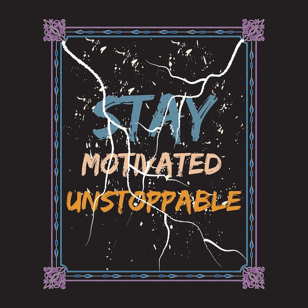 Vector motivational and inspirational quotes lettering text effect typography dark t shirt design