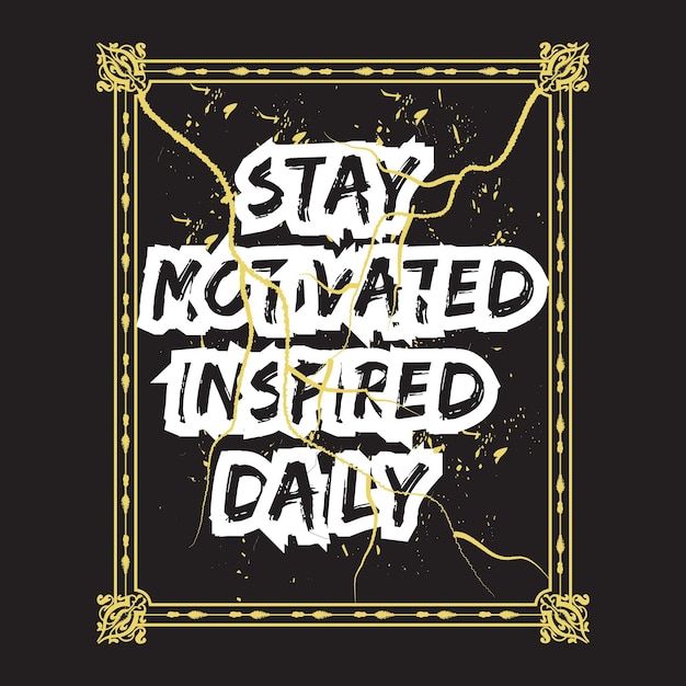 Motivational and inspirational quotes lettering text effect typography dark t shirt design