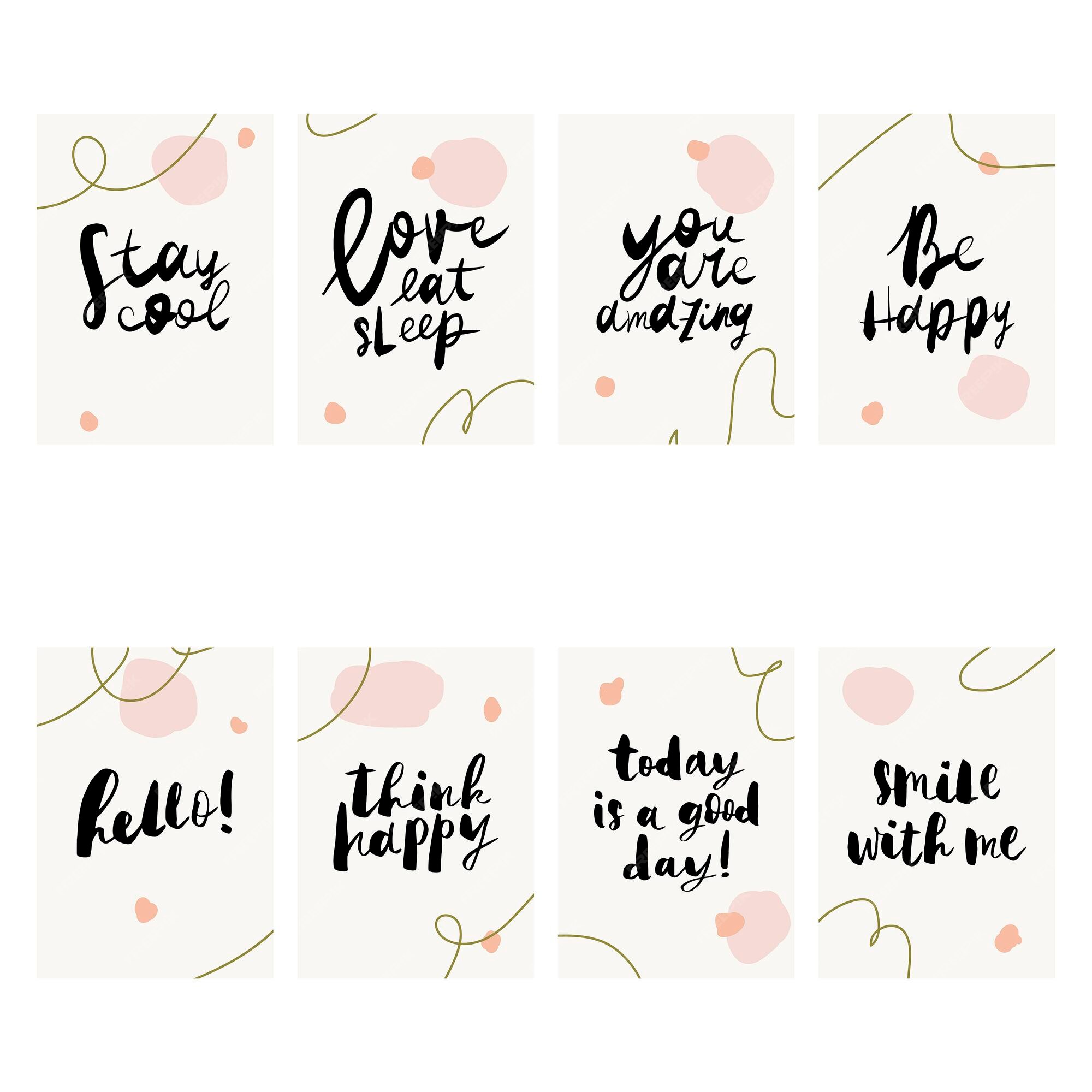 Premium Vector | Motivational lettering quotes