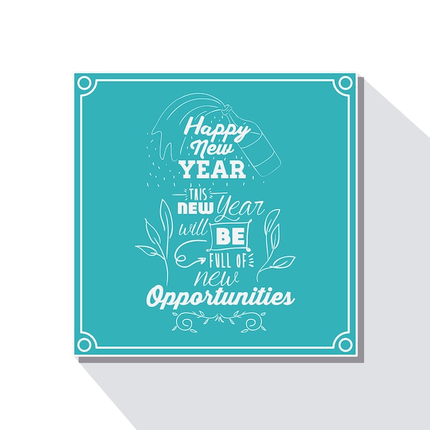 motivational message new year design