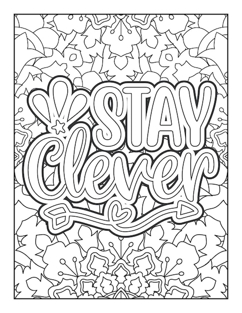 Motivational quote coloring page Inspirational quote coloring page Adult coloring page