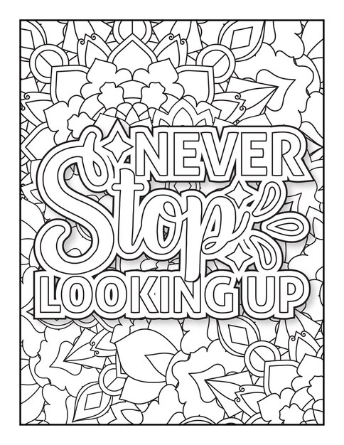 Motivational quote coloring page inspirational quote coloring page good vibes positive vibes